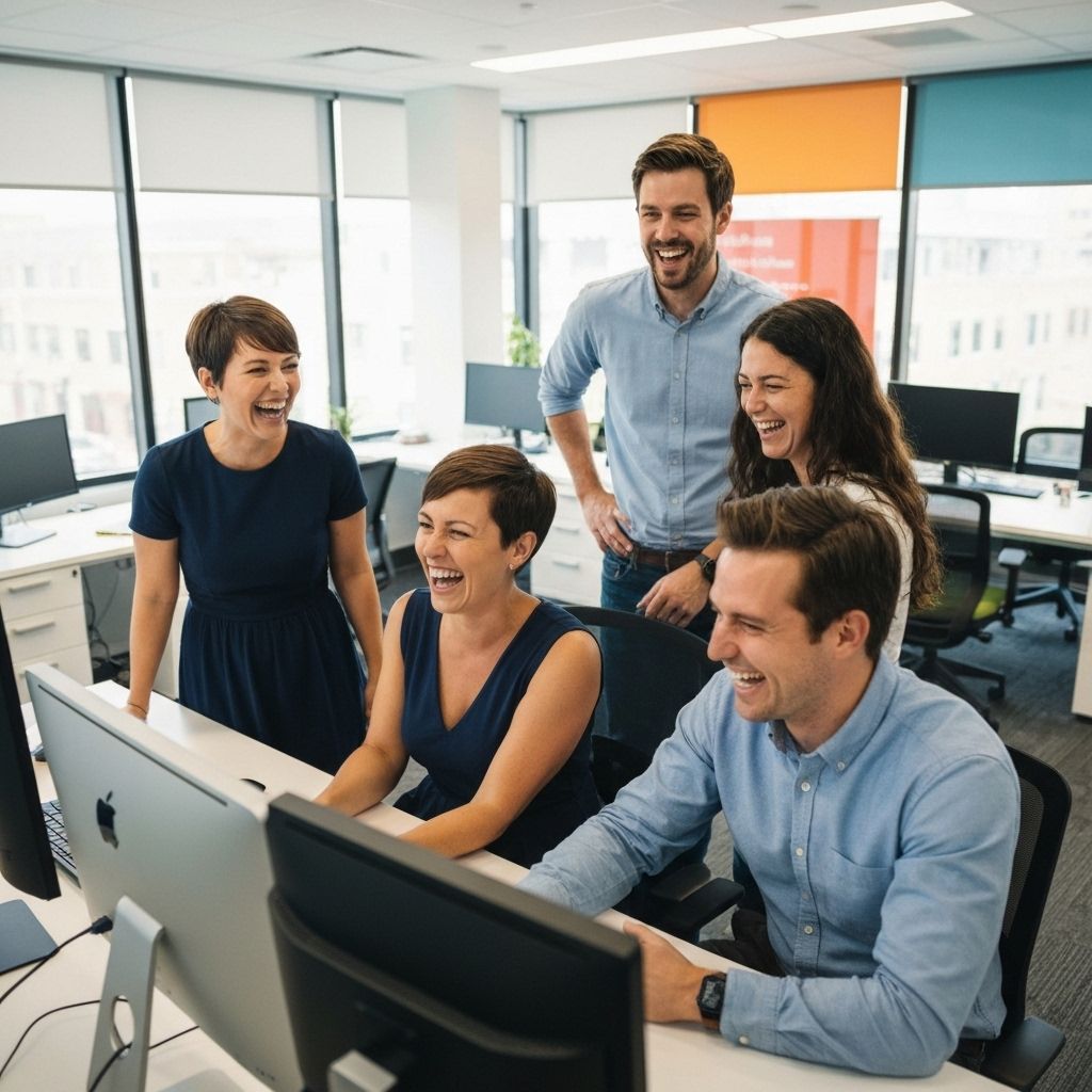 Team meeting on video call